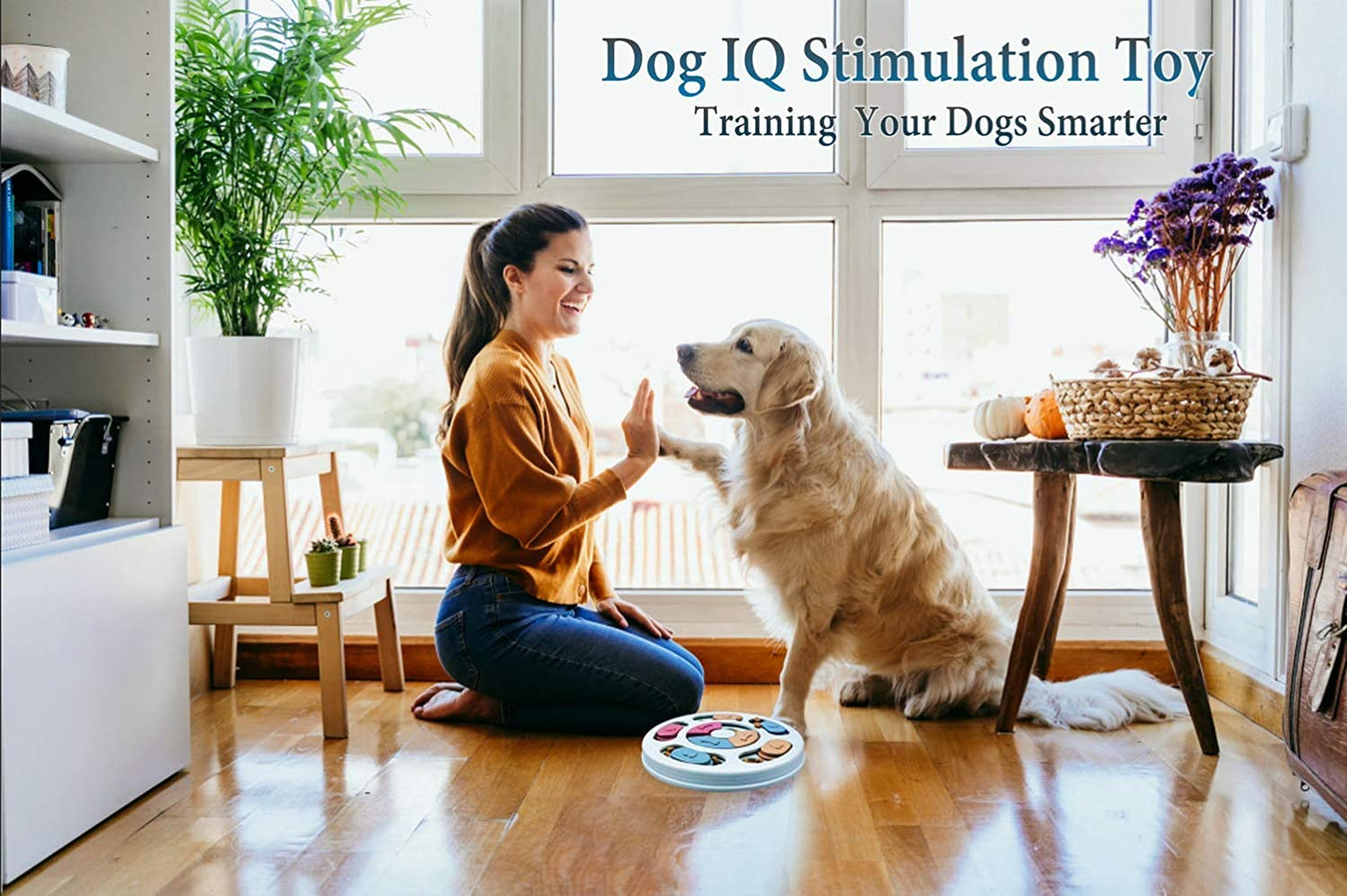 Interactive Dog Puzzle Feeder Toy – Mental Stimulation Treat Dispenser for Smart Dogs