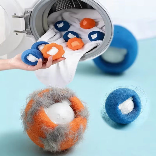 Reusable Laundry Balls for Pet Hair Collection - Lint Catcher for Washing Machines, Ideal for Clothes and Cat Accessories