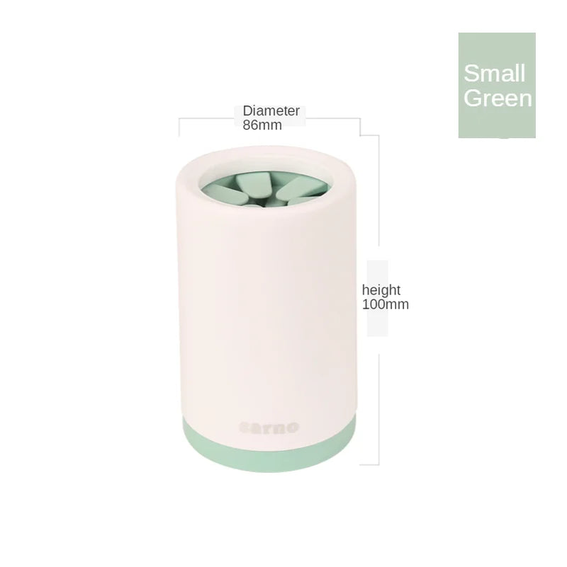 Portable Dog Paw Cleaner Cup with Soft Silicone Brush for Small & Large Dogs