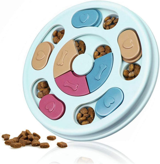 Interactive Dog Puzzle Feeder Toy – Mental Stimulation Treat Dispenser for Smart Dogs