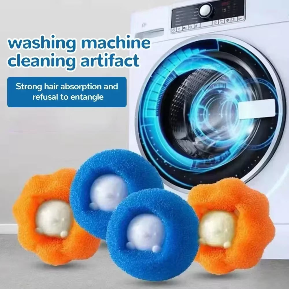 Reusable Laundry Balls for Pet Hair Collection - Lint Catcher for Washing Machines, Ideal for Clothes and Cat Accessories